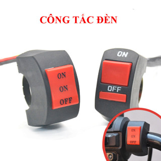 Công tắc đèn pha xe máy, công tắc 2 nấc/ 3 nấc gắn ghi đông xe đạp điện, xe mô tô