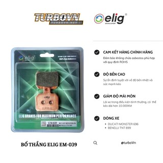 Bố thắng elig em-039 cho heo brembo 2 pis đối xứng