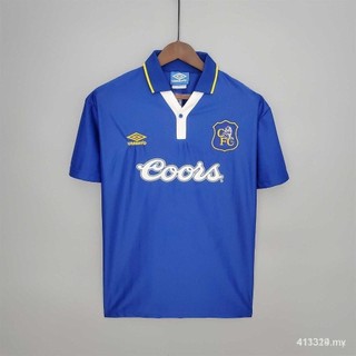 Áo bóng đá chelsea sân khách zola retro 95-97