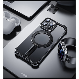 Áp dụng vỏ iPhone15promax không viền vỏ kim loại iPhone13promax / 12 / 12 promax bong bóng thả vỏ táo 14 promax sau vỏ hợp kim nhôm iPhone14
