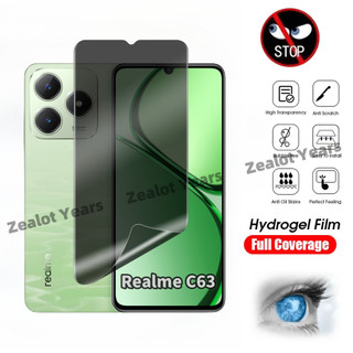 Privacy Hydrogel Cho Realme C63 C61 C53 C65 C67 C55 4G Bảo Vệ Màn Hình Chống Gián Điệp Chống Nhìn Trộm Không Kính