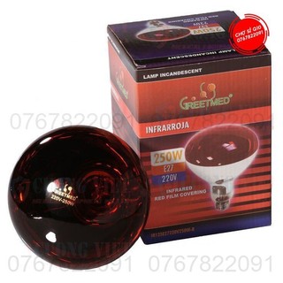 Bóng đèn hồng ngoại y tế 250w sưởi ấm, giảm đau