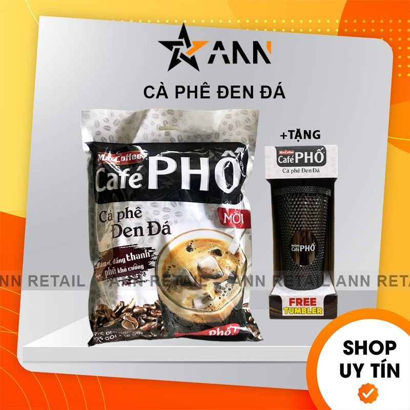 [Chính Hãng][Tặng Ly] Cà Phê Đen Đá Mac Coffee Cafe Phố Túi 35 Gói