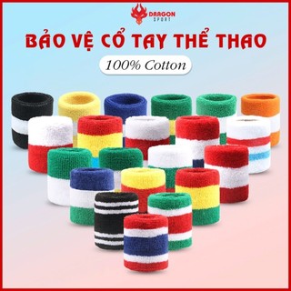 (01 ĐÔI) Băng Đeo Cổ Tay Thấm Mồ Hôi Nam Nữ Bảo Vệ Cổ Tay Tránh Chấn Thương Giá Rẻ Tập Gym Chạy Bộ Cầu Lông Tennis