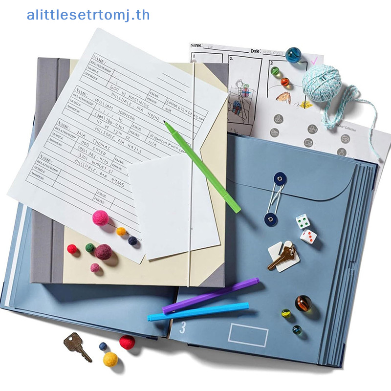 Alittlese In Case I Go Missing Binder Folio Document Organizer Mở rộng Thư mục tập tin Túi Accordion