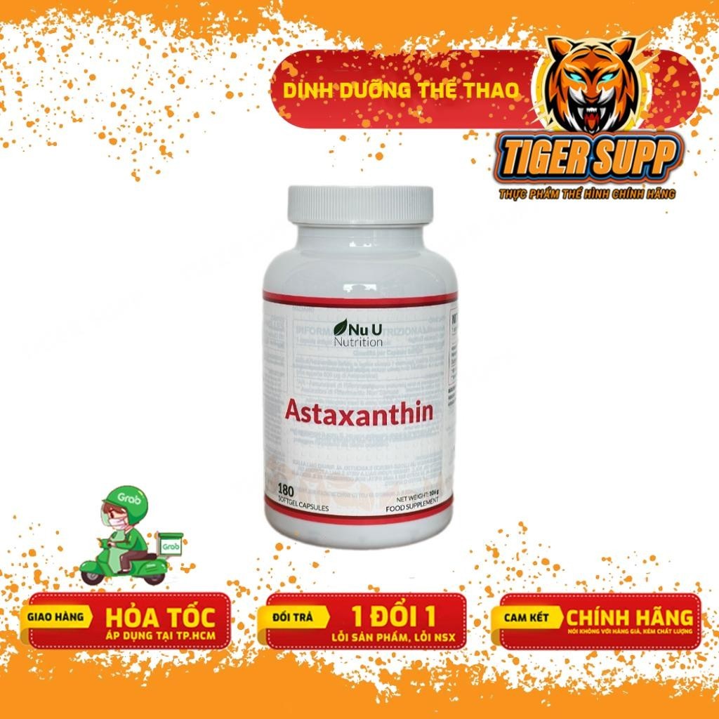 [Freeship] Nuu Natural Astaxanthin 12mg, Viên uống chỗng lão hóa, đẹp da, tăng cường miễn dịch - Chí