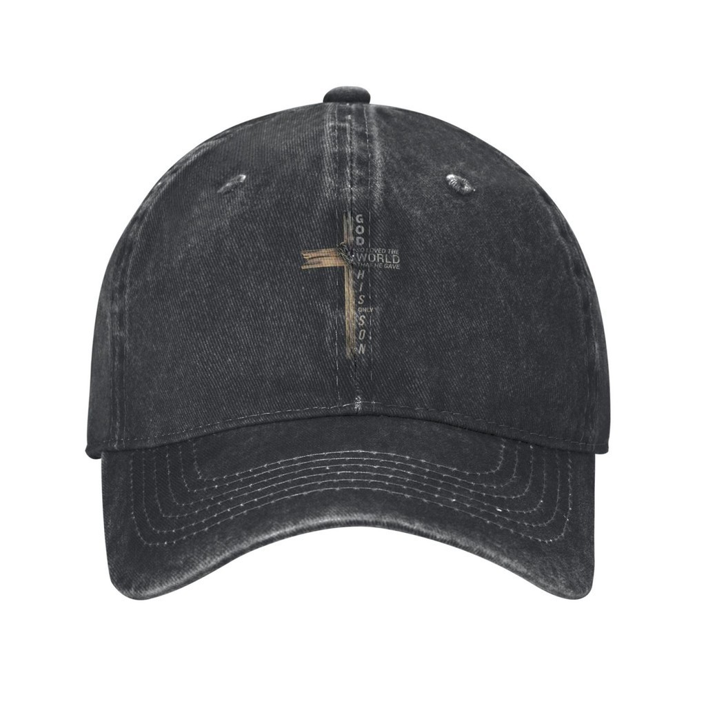 Chúa Giêsu Kitô Crest 9 John 3 16 Kinh Thánh Thiết Kế Tùy Chỉnh Mũ Cao Bồi Có Thể Điều Chỉnh
