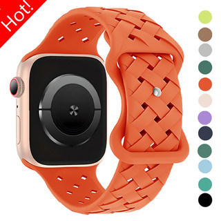  Vòng đeo tay dây đeo silicon tương thích với Apple Watch Ultra 49mm 41mm 45mm 42 44mm iWatch 9 8 7 SE 6 5 4 3 2 Ultra 
