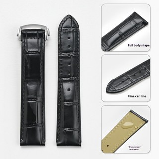 Da Bò Chính Hãng Dây Da 19 Mm 20 Mm 21 Mm 22 Mm Cho Omega Seamaster Gấp Khóa Nam Nữ Đa Năng Thay Thế Ban Nhạc Đồng Hồ Accessorie