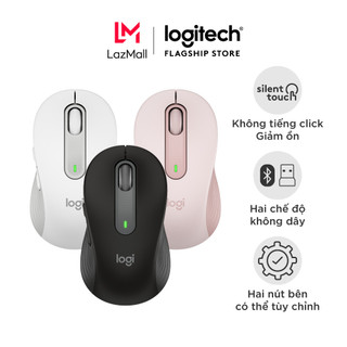 Chuột không dây bluetooth Logitech M650 - Dành cho tay có kích cỡ từ nhỏ tới trung bình, Cuộn SmartWheel,