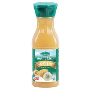 Sinh tố golden farm chai 1000ml - nhãn