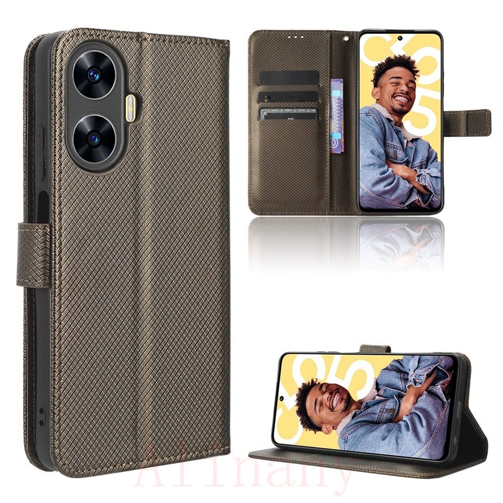 Ốp Lật Realme C55 Ví Da PU Ốp lưng Realme C55