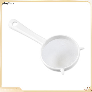 Kitchen Handheld Plastic Screen Mesh Tea Leaf Strainer Flour Sieve Colander