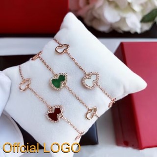 Top v vàng nhỏ bầu vòng tay nữ mạ vàng 18k hồng kim cương trắng fritillary ruby mã não tay no.mxk090722537756