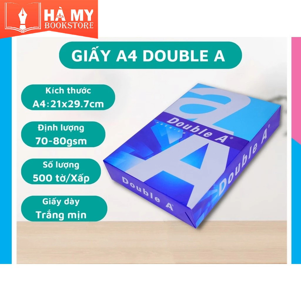 (1 Ream) Giấy in Double A 70gsm/80gsm A4/A5 500 tờ