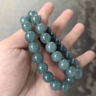Vòng tay tự nhiên nguyên chất / Hạt rời nước xanh / Xanh da trời / Hạt tròn băng / Vòng tay / Quà tặng