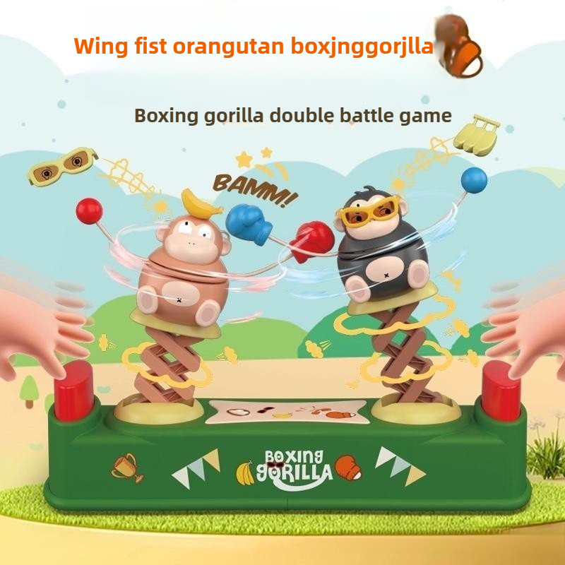 Boxing Gorilla Đồ chơi xoay đôi Trò chơi chiến đấu Boxing Đồ chơi tương tác phụ Quà tặng cho bé trai