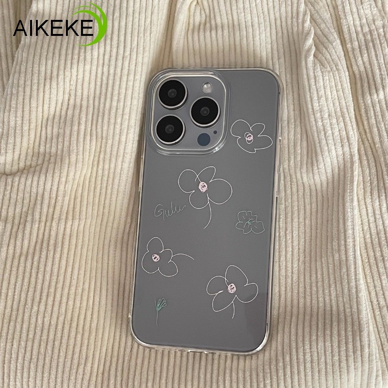 Ốp điện thoại mềm hình hoa trắng phong cách Hàn Quốc cho Realme C67 C65 C61 C55 C53 C35 C33 C31 C30 