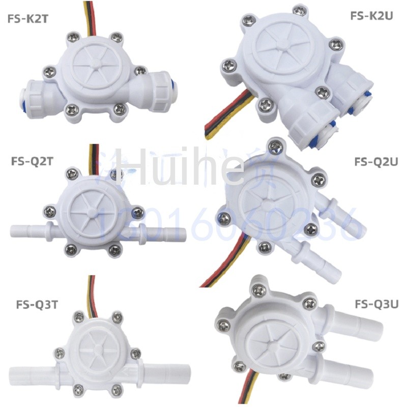 KT2, K2U, Q2T, Q2U, Q3T, Q3U Cảm Biến Lưu Lượng |  Đầu nối Nhanh | Đo Lưu Lượng Nước | ứng dụng máy 