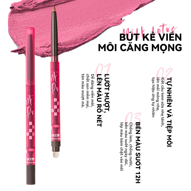 PINKPUNK Chì Kẻ Viền Môi Đa Năng Pinkpunk Magic Line 4in1 – Kẻ Viền Môi, Vẽ Bọng Mắt, Mở Góc Mắt, Tạo Khối Mũi | BigBuy360 - bigbuy360.vn