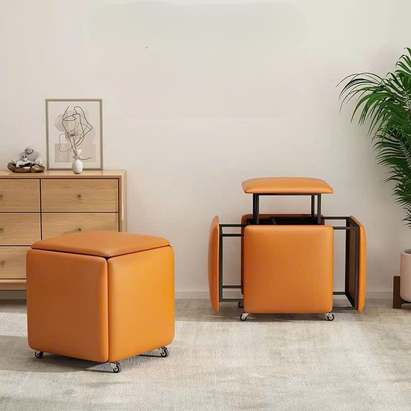 Ghế Rubik Bọc Da Đệm CAO SU Đa Năng 5 Trong 1 Phòng Khách