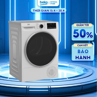 Máy Sấy Quần Áo BEKO Công Nghệ Sấy Ngưng Tụ 9Kg, Sấy Siêu Nhanh, Chống Nhăn, Lọc Bụi Vải - B3T4319W