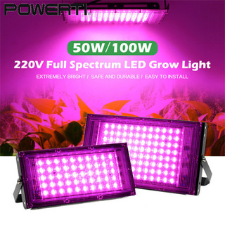 2024!! Đèn Led phát triển toàn phổ 220v 50w 100w Đèn trồng cây cho cây thủy canh trong nhà