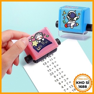Máy in con lăn tạo phép tính cộng trừ,máy tạo phép tính đơn giản ra bài tập cho bé học toán tiện lợi tặng kèm mực E1073