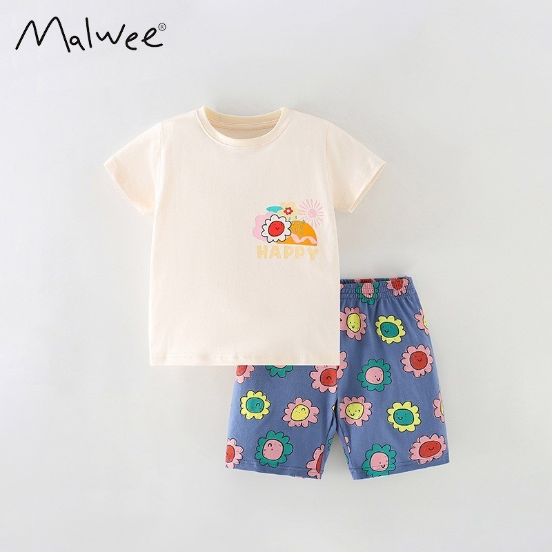 Trẻ em Quần áo trẻ em Bộ đồ bé gái Quần Short ngắn tay Bộ đồ Mickey / Minnie / Bé gái Áo hoạt hình ngắn tay Áo dâu tây-bán chạy