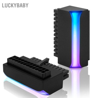 LUCKYBABY ATX 24 Pin 90 Độ ARGB Adapter 5V 3 Nữ Đến Nam Cắm Nguồn dành cho Bo Mạch Chủ Máy Tính