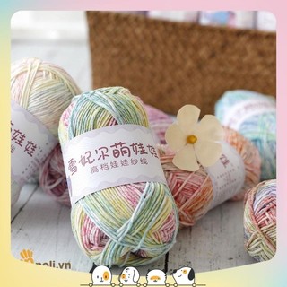 Len baby yarn loang an toàn cho trẻ nhỏ, cực kì mềm mại, chất sợi không bai dão, không phai màu