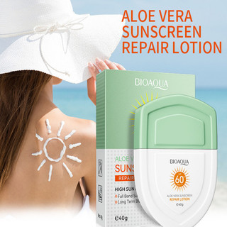 Kem chống nắng làm mới Bioaoua Aloe Vera Chống tia cực tím Ngăn ngừa cháy nắng