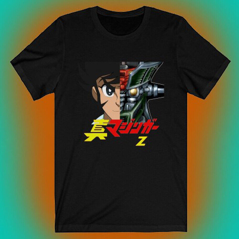 Áo thun nam màu đen Logo Shin Mazinger Z Anime