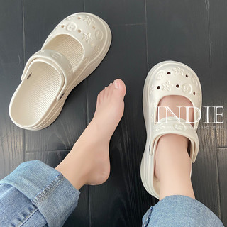 INDIE dép nữ dép bánh mì  2024 HOTSALE Giày lỗ bánh mì dễ thương Đẹp mắt Thời thượng Đẹp Đàn hồi FDL24502UA 19Z240508