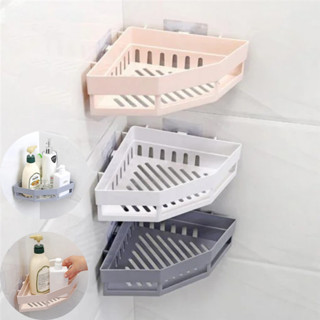 Kệ Góc Nhựa Vuông Nhà Tắm Dán Tường, Nhiều Màu Sắc, Chịu Lực Cao, Chất Liệu Nhựa Dày Cao Cấp