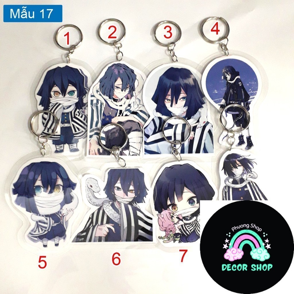 Móc khóa anime Kimetsu No yaiba nhân vật Iguro Obanai