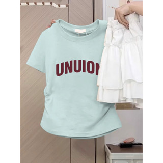 【100% cotton 】Áo baby tee nữ Áo thun ôm body Áo y2k 2024 Phong Cách Mới Slim-Fit Thiết Kế Vai Trước Tay Ngắn T