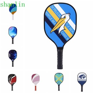 Mái chèo bóng Pickleball SHANLIN, Vợt bóng dưa leo chống trượt bằng gỗ, Đệm tiện dụng Tay cầm có gân Tay cầm đầy màu sắc dành cho người mới bắt đầu Thiết bị tập luyện Pickleball Nam