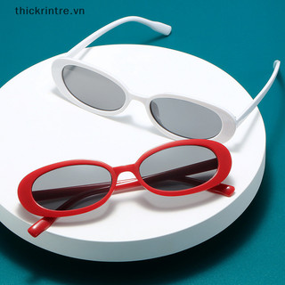 Thi vintage hình bầu dục kính mát nữ thời trang nhỏ hình bầu dục kính chống nắng retro đen đỏ kính nữ kính mắt vn