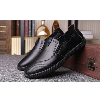 Hàng Hot Spot Nam Loafers Chống Trơn Trượt Thoáng Khí Giày Công Sở Ins Xu Hướng Đế Dày Giày Nam Đế Dày Chống Mài Mòn Tăng Giày Z7XC
