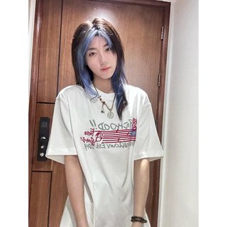 XUANMO Local brand áo thun phông form rộng 100% cotton BIG SIZE Áo thun ngắn tay in hình nữ mùa hè 2024 Phong cách mới hàng đầu Mỹ