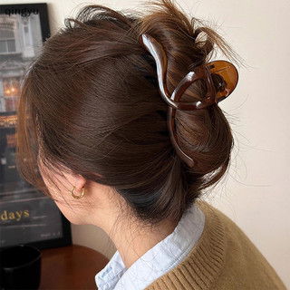 Mới lớn mờ sóng kẹp tóc cho nữ móng vuốt kẹp tóc dày soild màu cua móng vuốt kẹp phụ kiện tóc cho nữ tốt