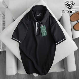 Áo thun polo nam cổ bẻ vải cá sấu cotton trẻ trung màu - áo polo indochi pl2