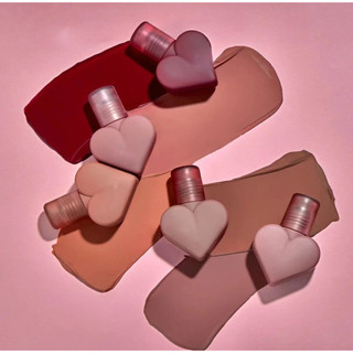 Hot Sale#MYHOLove Mousse Matte Finish Lip LacquerKAJAFlat Heart-Shaped Air Cushion Lip Lacquer Light Velvet Matte LipstickRX5L