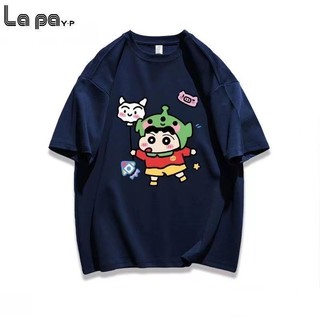 áo phông nam big size có size lớn M-8xl Áo thun unisex nam nữ form rộng tay lỡ phông In Hình Crayon Shin chan