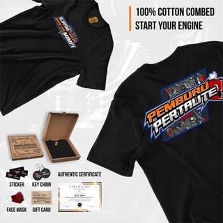 Cb Gl Mp Tiger Drag Race Racing Hunter Pertalite Distro Cotton Combed Áo thun 30s