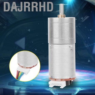 Dajrrhd DC 12V Encoder Gear Motor Speed Reduction For Robot RC Car DIY Engine Toy