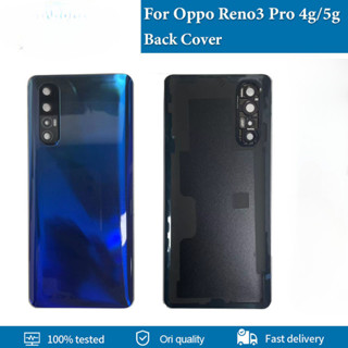 Dành Cho OPPO Reno 3 Pro 4G 5G PCRM00 PCRT00 CPH2009 Ốp điện thoại Pin Cửa Sau Vỏ Sửa Chữa Thay Thế Một Phần Thay Thế
