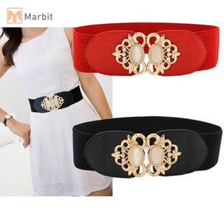 Marbit Thời Trang Nữ Retro Co Giãn Co Giãn Đầm N Thắt Lưng Đầm Phụ Kiện Mới