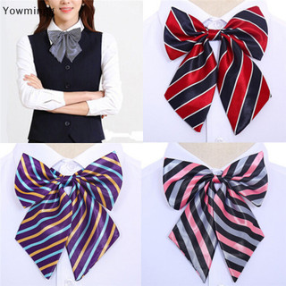 Wmi nữ nơ sọc nơ thắt nơ lụa thắt nơ bướm cổ đeo cổ n